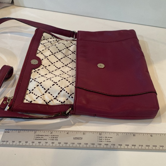 Kate Spade Fremont Place Julian Crossbody Bag - Red Plum Leather GUC - Picture 10 of 15